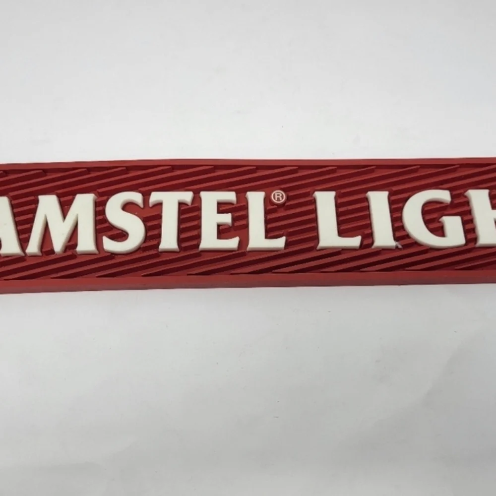 Amstel Light Red Beer Bar Mat‎ Man Cave
